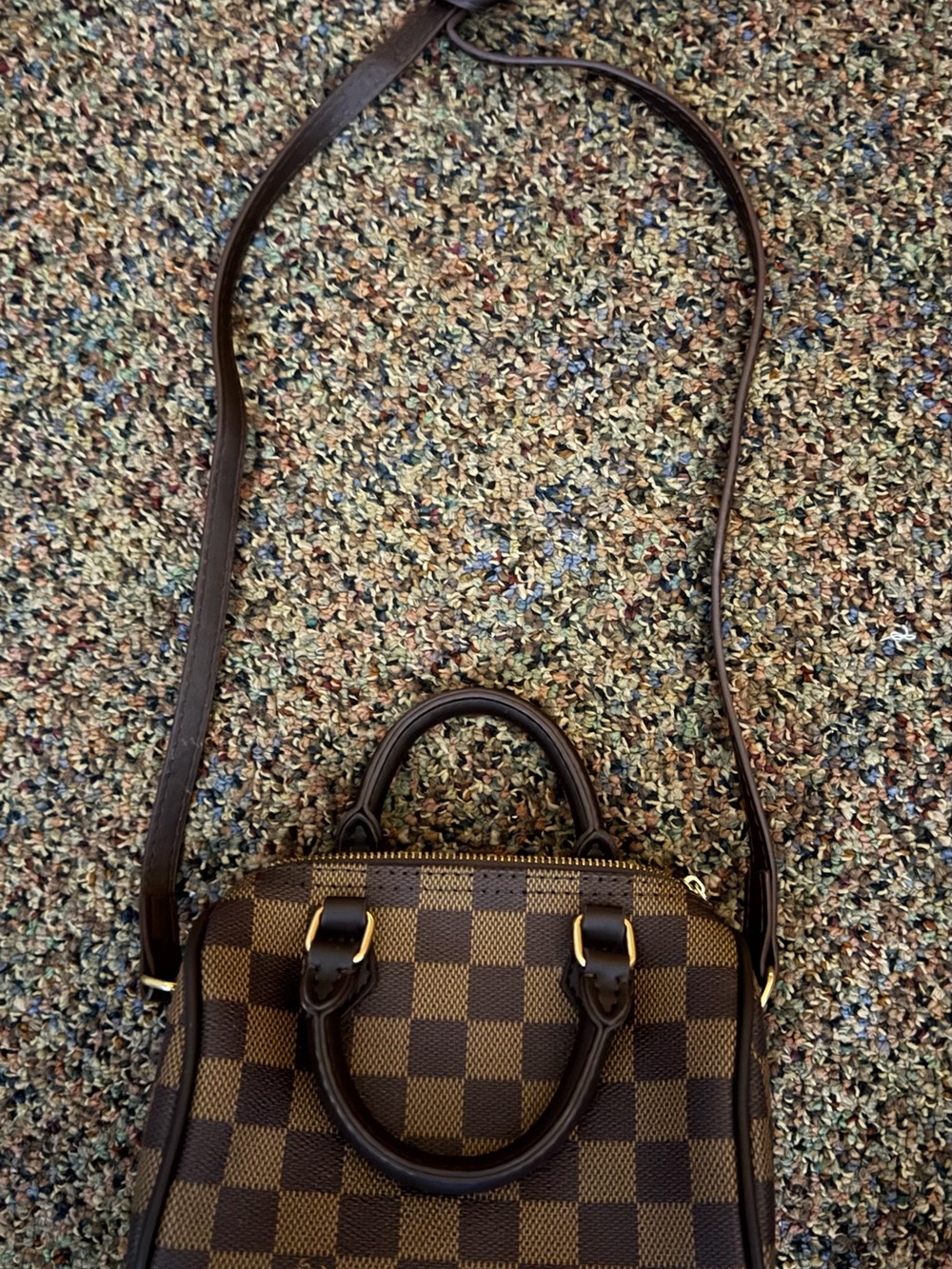 Checkered Kid Purse